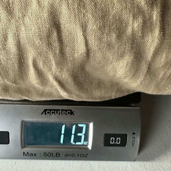 Merona Womens Lagenlook Boho Linen Trousers 16W Tan Earthy Neutral Natural - Picture 15 of 15